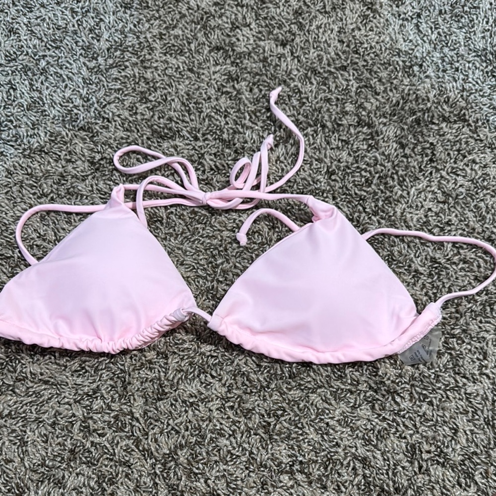 SHEIN Light Pink Bikini Top